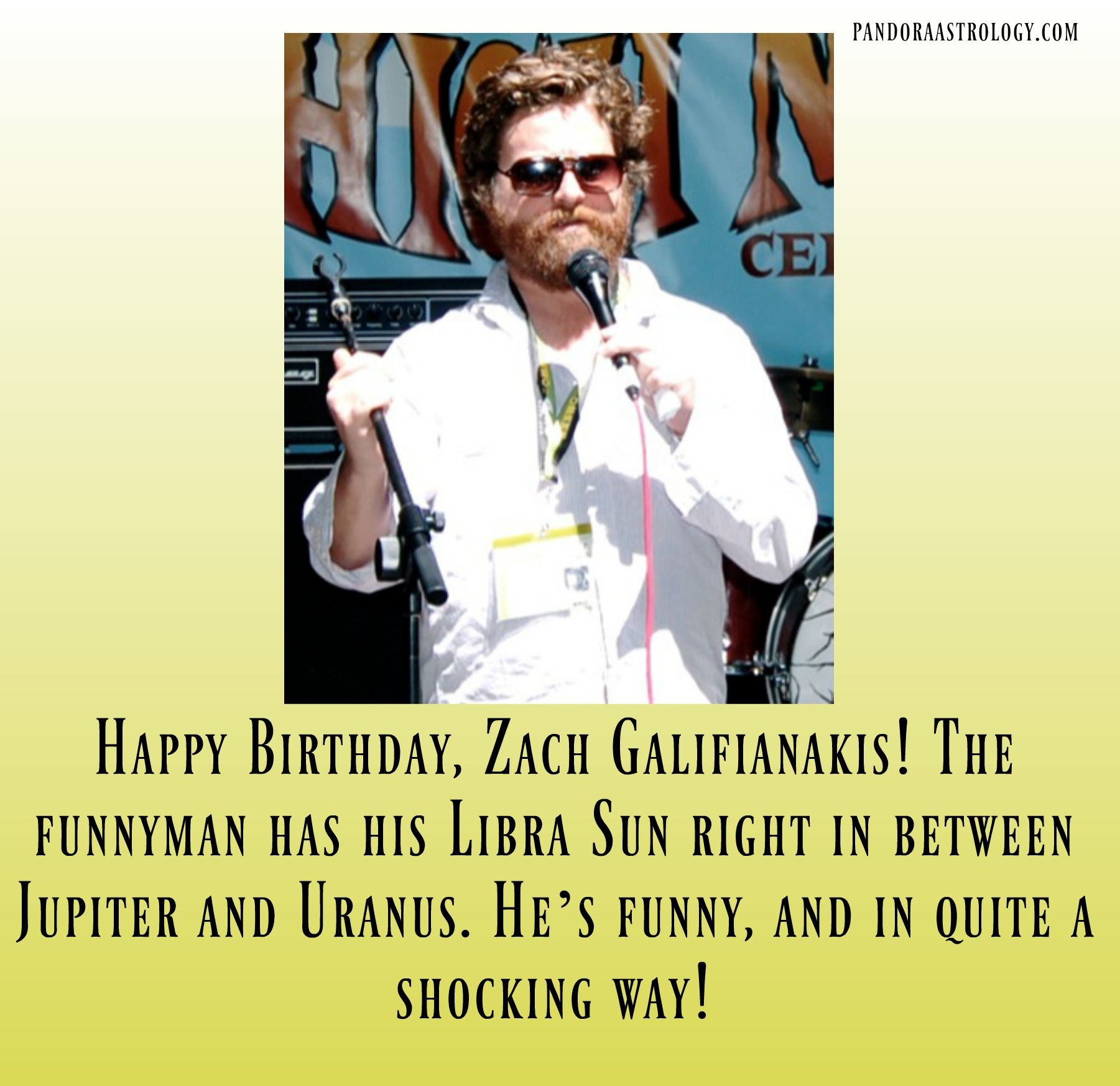 Happy Birthday, Zach Galifianakis!  