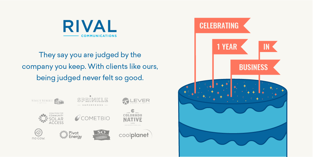 rivalcomms's tweet image. Today marks our one-year anniversary as a business. Time really does fly when you're having fun! To our clients, thanks for trusting us with your business and making this an unforgettable year #HBDtoUs @graham_craw4d  @RobinHervig
