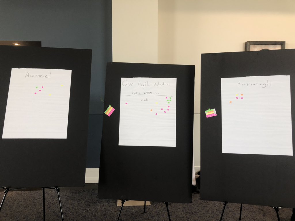 JennyKCMO's tweet photo. Excited to be at #KCPMIPDD today representing @AgilehoodKC and tomorrow facilitating NEVER Would I Ever - Examining Your Agile Non-Negotiables with @bethtaylor4fun! https://t.co/AdiFVR5DTf