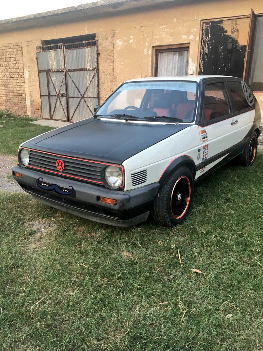 thesarmads's tweet photo. My 1st Project is finally on the road. Ready to rock at events in Islamabad!!
#VW #GolfMKII #BlackTop https://t.co/LIunqGIVXP