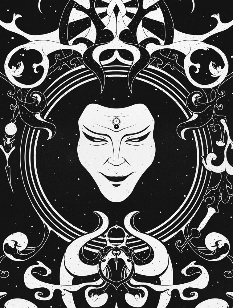 "Mirror" - I decided to participate in this years #inktober but kind of using my own rules (mainly because my lack of time). Basically the only rule is to use black and white and not doing one a day. It's really refreshing to not worry about colours that much! #Inktober2018