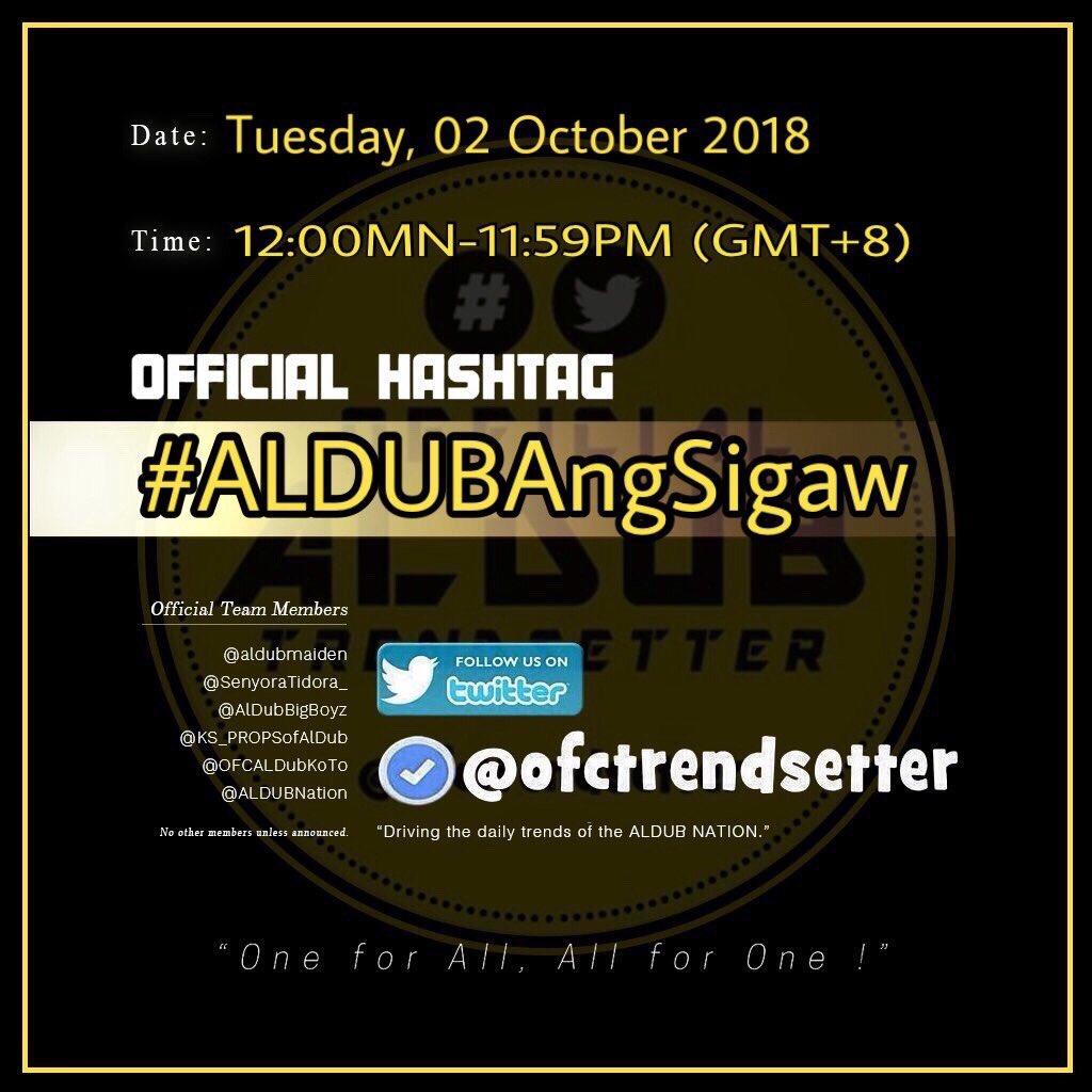 ALDUBNation's tweet photo. We love you more everyday @mainedcm &amp; @aldenrichards02  

#ALDUBAngSigaw PA RIN! 

@ofctrendsetter 
@OFCALDubKoTo 
@aldubmaiden 
@ADNGetTogether 
@Glynnchen 
@autumnharmony89 
@ALDUBHashtagSQ 
@MaidenGraffix 
@SenyoraTidora_ 
@KS_PROPSofAlDub https://t.co/KMfrUmQFgx