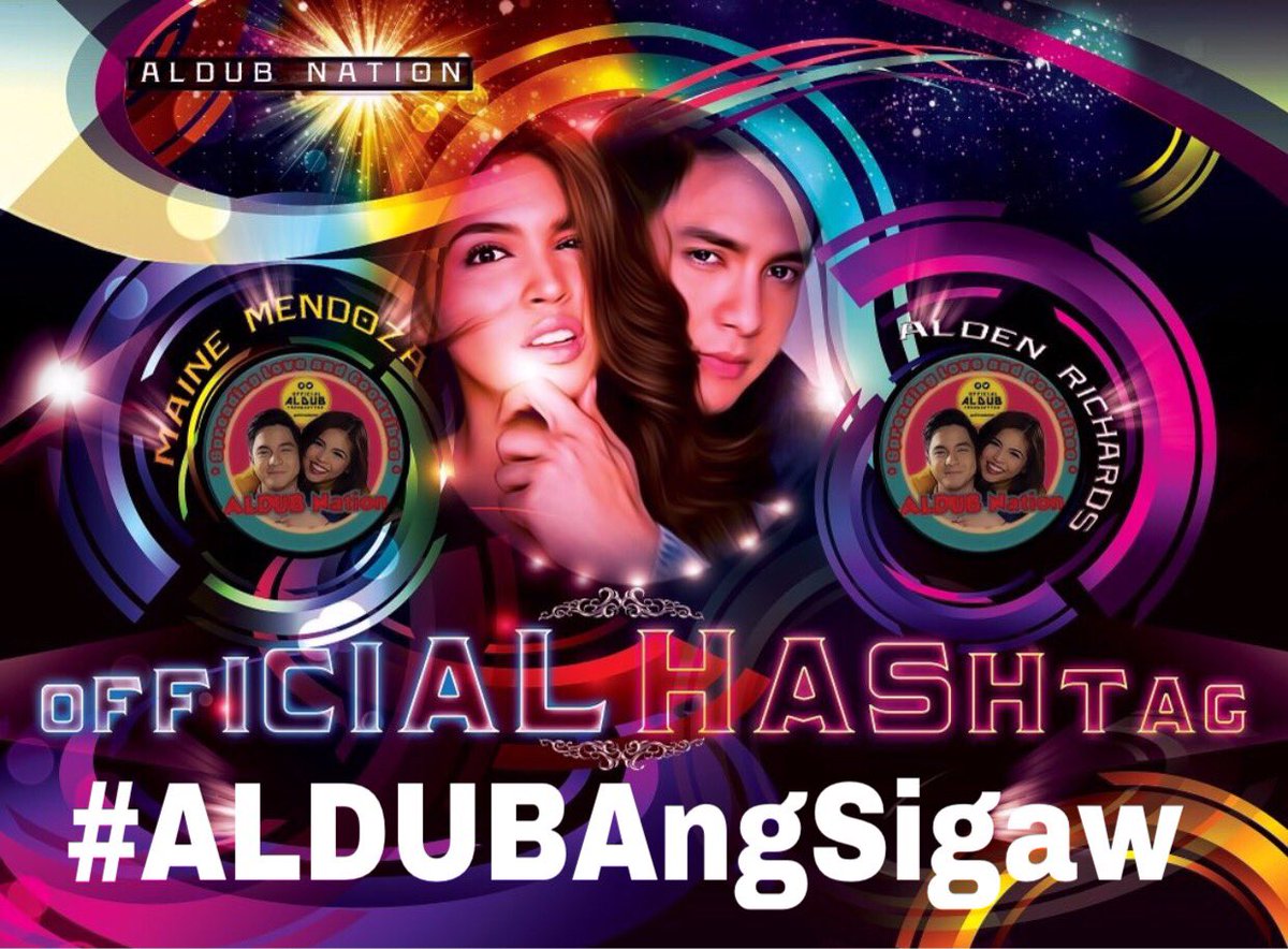 ALDUBNation's tweet photo. We love you more everyday @mainedcm &amp; @aldenrichards02  

#ALDUBAngSigaw PA RIN! 

@ofctrendsetter 
@OFCALDubKoTo 
@aldubmaiden 
@ADNGetTogether 
@Glynnchen 
@autumnharmony89 
@ALDUBHashtagSQ 
@MaidenGraffix 
@SenyoraTidora_ 
@KS_PROPSofAlDub https://t.co/KMfrUmQFgx
