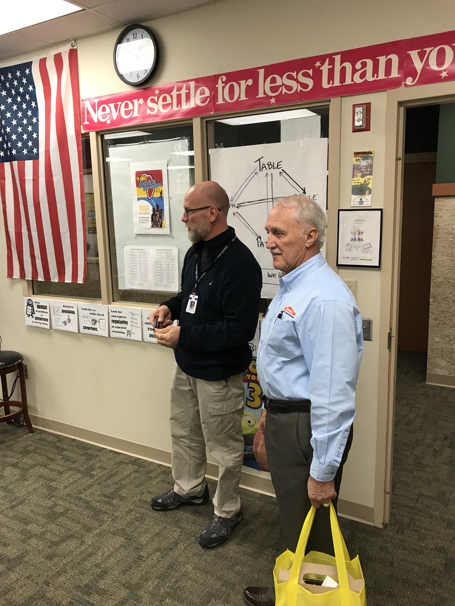 WiebelBP's tweet photo. Thanks to Mr. Jim Knopf for visiting @BayPortHS to kickoff the Golden Apple Awards sponsored by @GGBChamber #formerwinner https://t.co/IhK5FysS9t