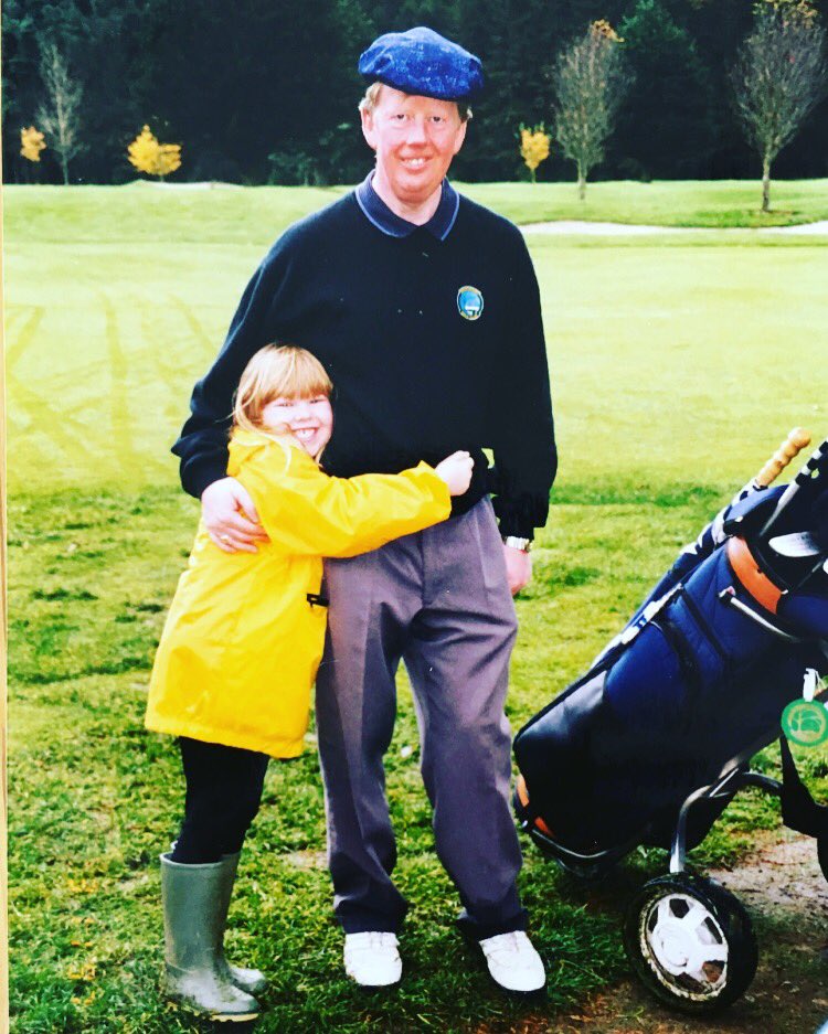 StephMeadow20's tweet photo. It was my dad’s birthday a few weeks ago and I can’t think of a better birthday present to give him than earning back my LPGA tour card ❤️❤️ also very glad that my golf course fashion has improved. #family #dad #misshim https://t.co/JNa4Sk0iGo
