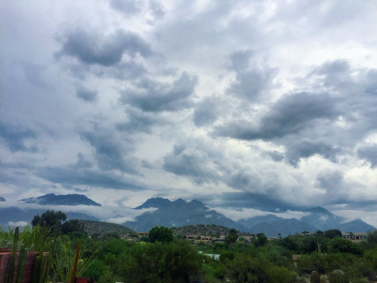totallytucson's tweet photo. Happy Monday, #Tucson! Refreshing day! Cooling showers and clouds this morning spreading #highdesert love over the Catalinas. View from Sabino Mountain and Snyder. Cool all week!!! We’ve hit Fall! 80’s next 7 days. Celebrate #fallintucson! https://t.co/MDaha4cOzW