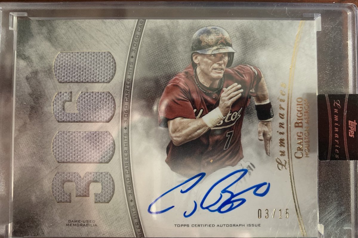 thelockerroom78's tweet image. #forsale #2017 #toppsluminaries #baseball #craigbiggio #autograph and #memorabilia #baseballcard #baseballcardsforsale #sportscards #whodoyoucollect #houstonastros