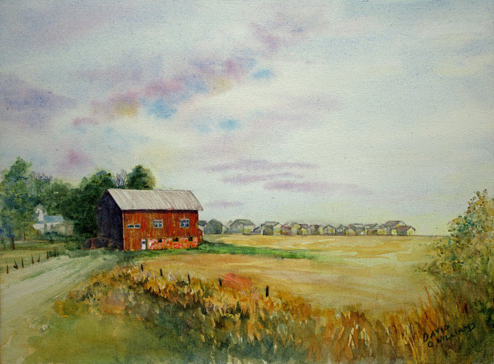 DaneArts's tweet photo. Our October 2018 calendar image titled, “The Last Farm”, was created by the talented David Williams. Don't forget to turn your calendars to this wonderful mixed media piece! Happy October 1st! https://t.co/su6muLdKNq