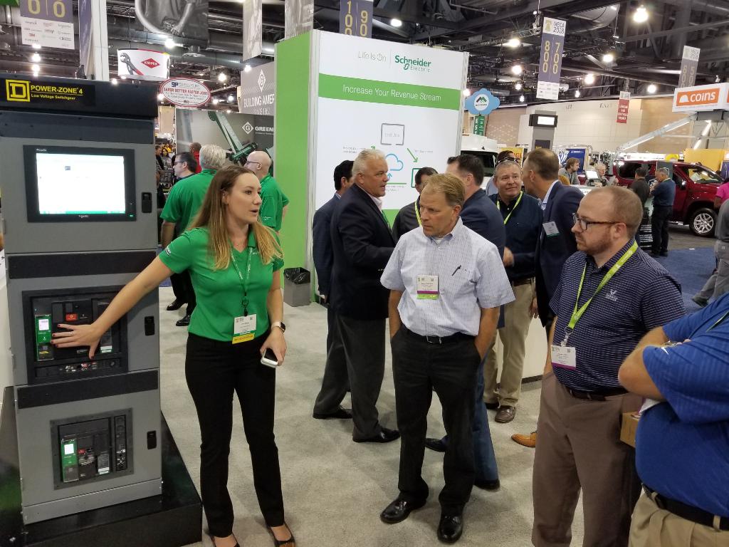 SchneiderNA's tweet photo. Lots to see at our #NECA18 booth. Come visit! #Masterpact #EcoStruxure #LifeIsOn https://t.co/InBf6FQdqx