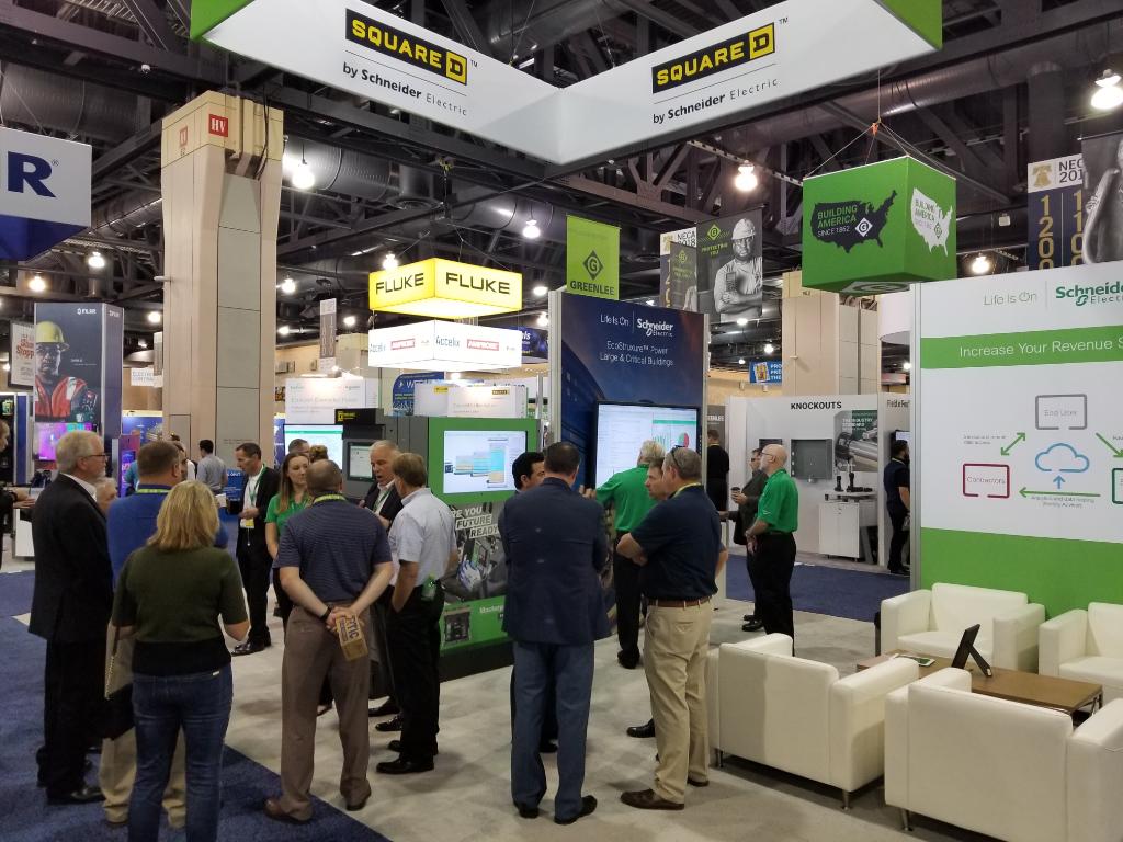 SchneiderNA's tweet photo. Lots to see at our #NECA18 booth. Come visit! #Masterpact #EcoStruxure #LifeIsOn https://t.co/InBf6FQdqx