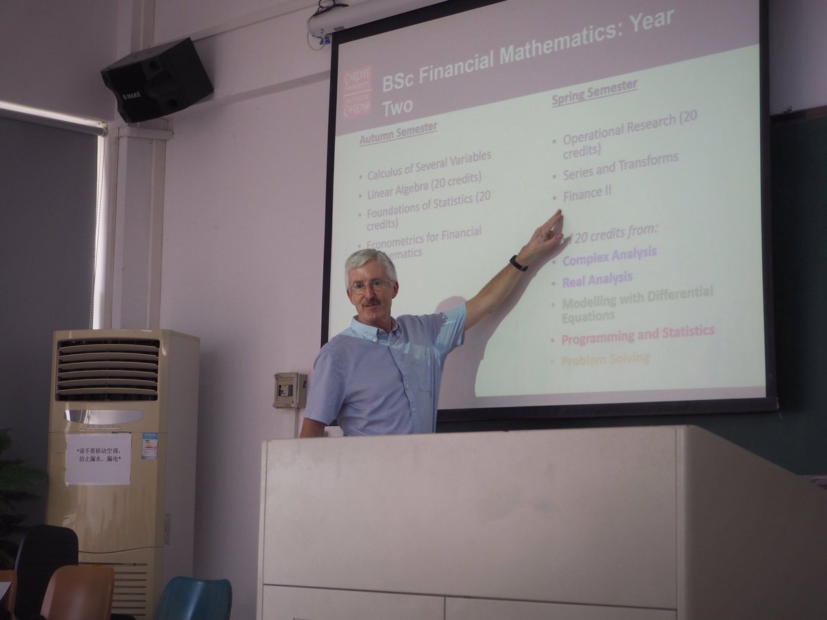 Phillips32Tim's tweet photo. Great to discuss @MathsCU degree programmes with potential students at Beijing Normal University at Zhuhai #BNUZ @cardiffuni https://t.co/A3CE9r1OMm