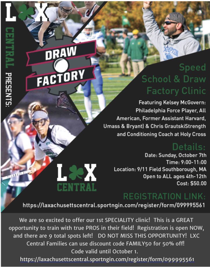 LXC_CENTRAL's tweet photo. Happy October!!! 🍂👻🎃
•••Last Day••• to use Discount Code FAMILY50 for 50% off our Clinic!! ☘️ #LXCCENTRAL #SpeedSchool #DrawFactory https://t.co/BKQrDIpeWU