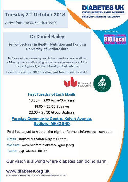 DiabetesUKBed's tweet photo. See you all at Tomorrows Meeting 😀 - https://t.co/Xy0kTBh1eK https://t.co/b7dW8s4UwY