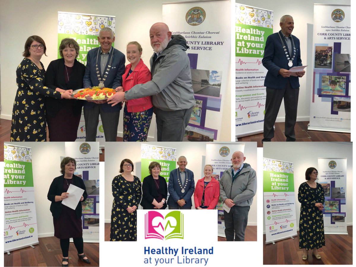 corkcolibrary's tweet photo. A big thank you to everyone who joined us for the official launch by Cllr. Kevin Murphy of the #CorkCountyLibrary #HealthyIrelandAtYourLibrary events programme @ #LibraryHQ today. We think you will be very excited to see the fab lineup of events coming soon to a library near you! https://t.co/3s1FMh5c0O