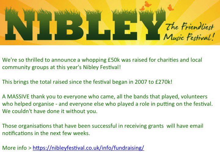 NibleyFestival's tweet photo. This is why we all love Nibley so much! £50k raised for charities &amp; local community groups at #Nibley2018 https://t.co/KZgajc2Tsy