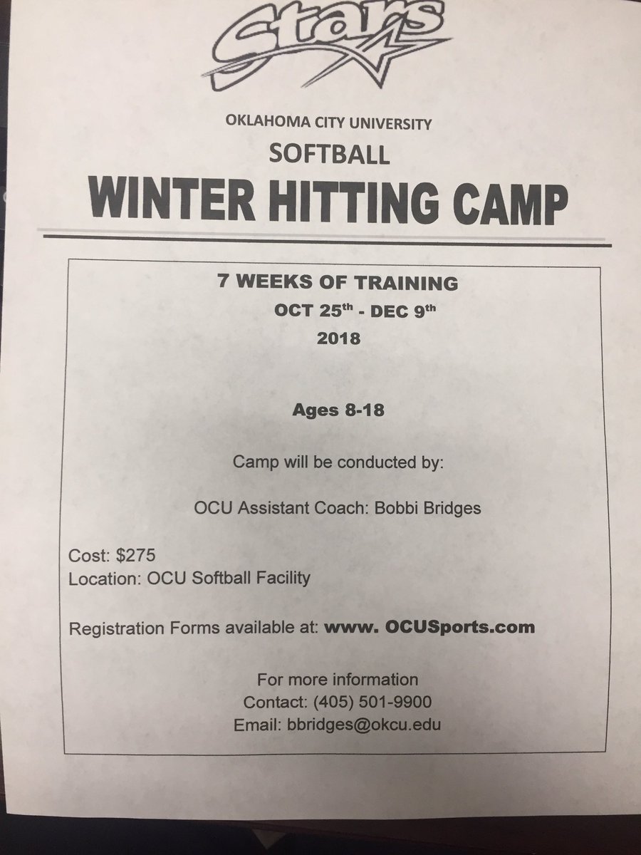 Winter hitting camp starts end of October! Get in before it fills up!