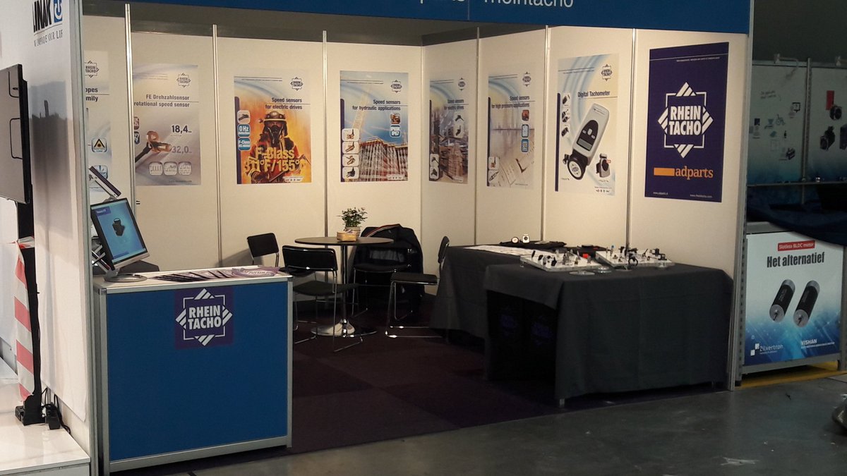 Booth setup finishes @Wotsbeur in Utrecht and ready to welcome you at the <a href="/Rheintacho/">Rheintacho GmbH</a> /adparts booth 10B001. Wittness the latest devolpments in #speedsensor technology