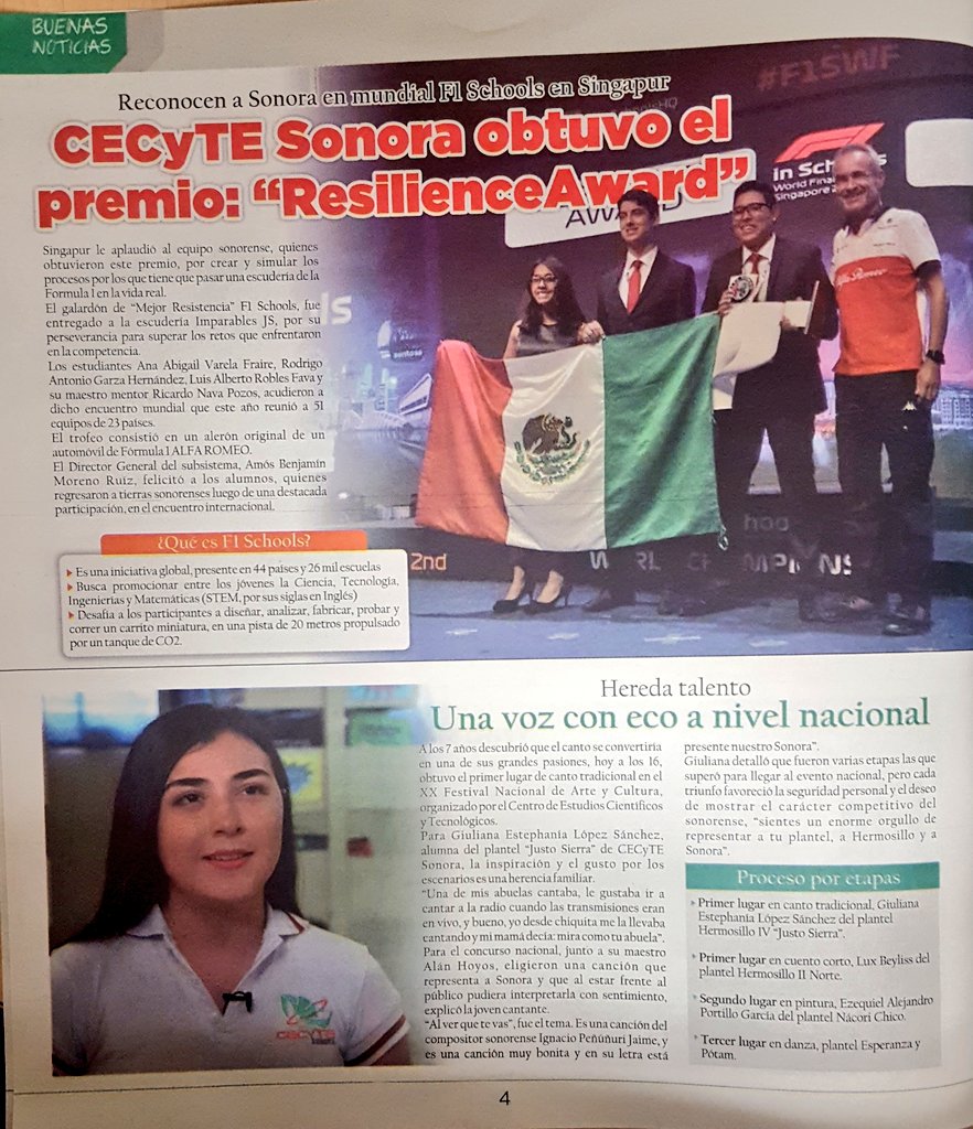 CecytesSonora's tweet photo. Gracias a la revista ENLACE de @SECSonora, por ayudarnos a difundir los logros nacionales e internacionales de nuestros estudiantes.👍💯 #OrgulloCECyTE https://t.co/Nl6oVGGSMM