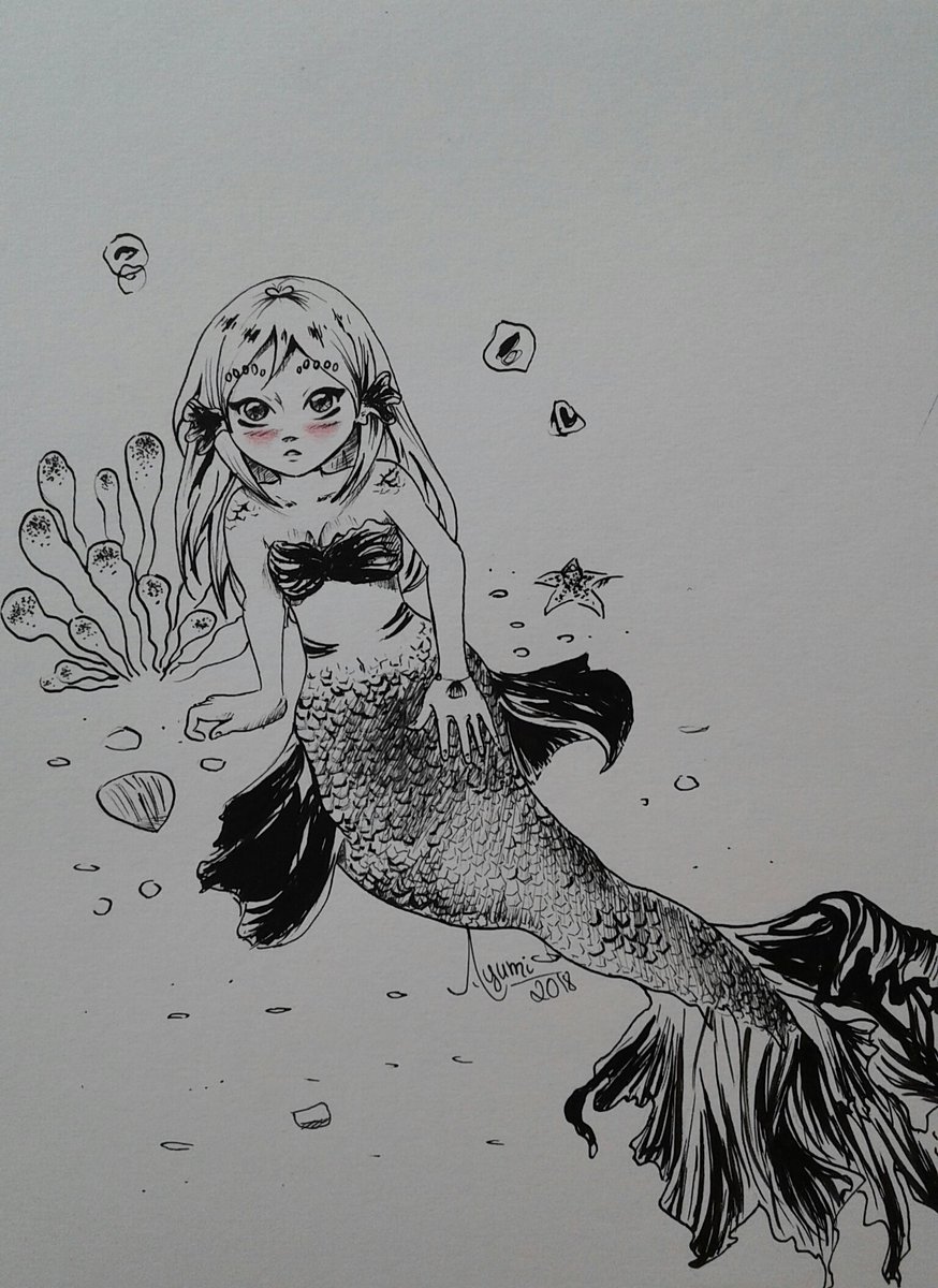 AmandaPaesx's tweet photo. Inktober dia 1
Espero conseguir completar os 31 dias 😅
Estava ansiosa por isso 😤Já fiz minha listinha, mas falta temas. Alguma sugestão? ^^

#inktober #inktober2018 #Ayumi #amandasilvaart #drawing #nankin #sereia #oc #traditionalart #illustration https://t.co/zKtna0vbtR