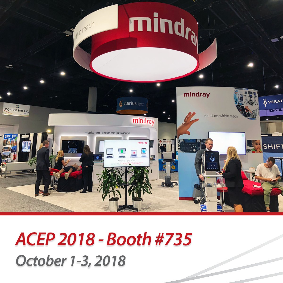 Mindray_NA's tweet photo. Experience Xtreme Performance and Precision at #ACEP18! Booth 735, October 1-3. We look forward to seeing you there! #MindrayNA https://t.co/MLIVMRYeCv