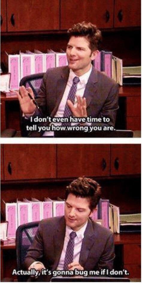 Levi3066's tweet photo. Of all the fictional characters in the world I may relate to Ben Wyatt the most https://t.co/7zfbafCqkD