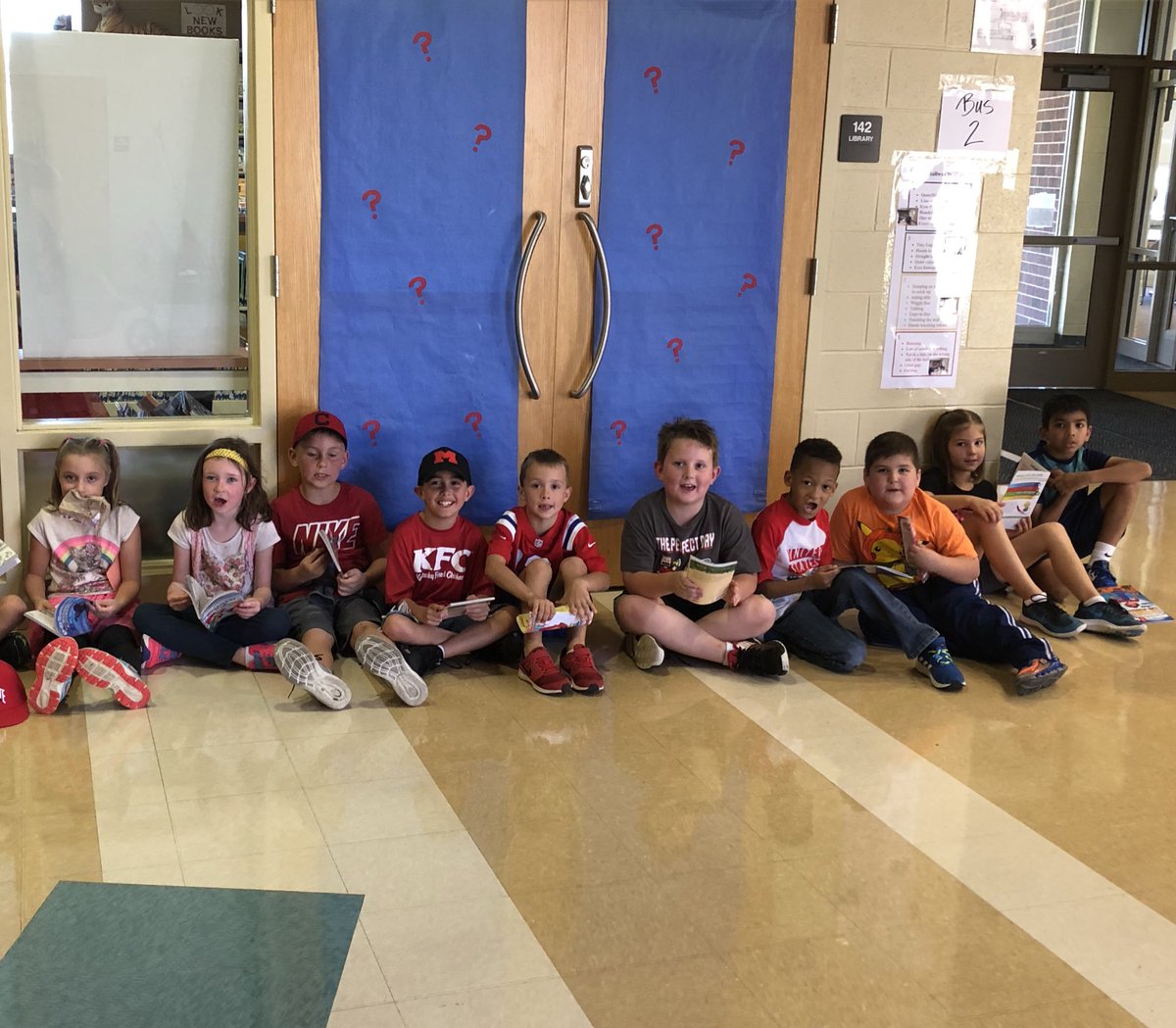 kawegley's tweet photo. We got to pick out a new book!!  Thank you Northwood PTO!!! @NorthwoodES https://t.co/WY8trR02Gi
