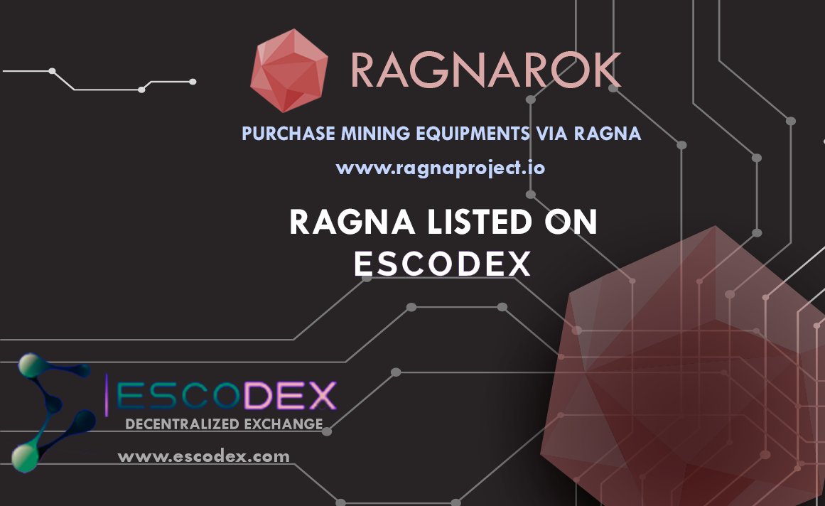 ragnaofficial's tweet photo. ✅ WE ARE HAPPY TO ANNOUNCE THAT RAGNAROK $RAGNA IS NOW TRADING ON ESCODEX 
✅ YOU CAN BUY NOW USING THIS LINK https://t.co/2SIUIx4DTC
✅ REMEMBER TRADE WISELY 
#RAGNA $RAGNA #RAGNAROK @EscodexOfficial #Escode #DEX #EXCHANGE https://t.co/W5ZzvwpIWA