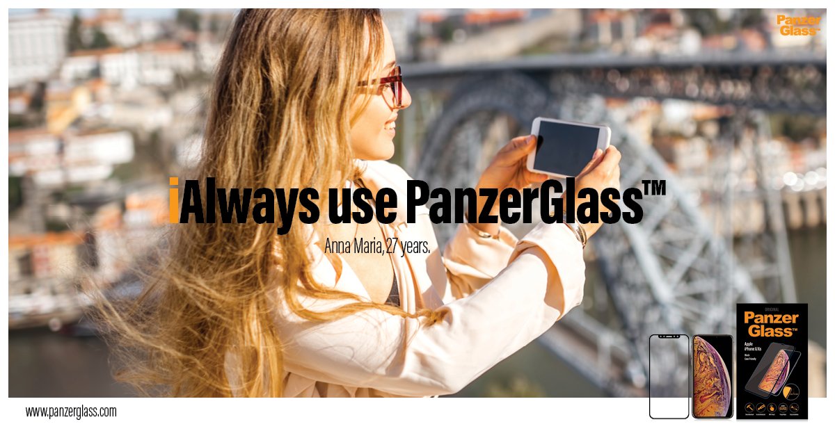 Anna Maria doesn't like to run any risks when it comes to her phone - do you? Make sure you protect your new iPhone Xs, Xs Max or XR with a Super+Glass PanzerGlass for superior protection. Go to panzer.glass/2PPoU3M for more info 💪