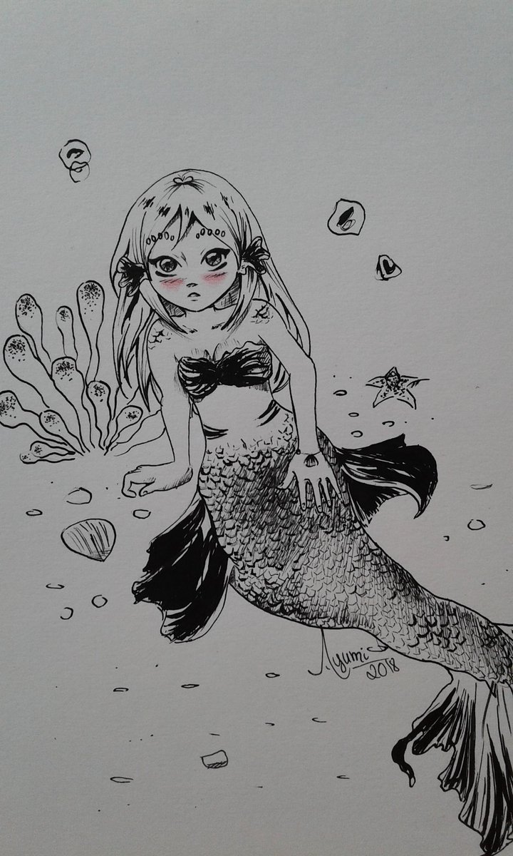 AmandaPaesx's tweet photo. Inktober dia 1
Espero conseguir completar os 31 dias 😅
Estava ansiosa por isso 😤Já fiz minha listinha, mas falta temas. Alguma sugestão? ^^

#inktober #inktober2018 #Ayumi #amandasilvaart #drawing #nankin #sereia #oc #traditionalart #illustration https://t.co/zKtna0vbtR