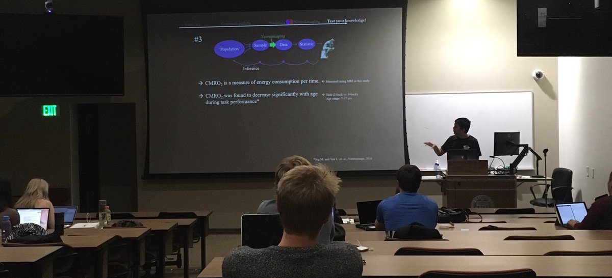 neuro_kj's tweet photo. Dr. Mayank Jog talking about statistical pitfalls and bias @USCNIIN #neuroimaging #USC #MRI #confounds #brain #neuroscience #science #education https://t.co/d7XruTnyWe