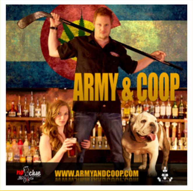ArmyAndCoop's tweet photo. We couldn't be more excited to announce that Army &amp; Coop won 2 awards at @Blissfest333!  We won the, Audience Choice" award &amp; Dennis won the, "Director's Choice" award. Don't miss out on this year's best comedy, preview it now at https://t.co/fh2smn9wPF. Available on ITunes now! https://t.co/CzlYyg9v45