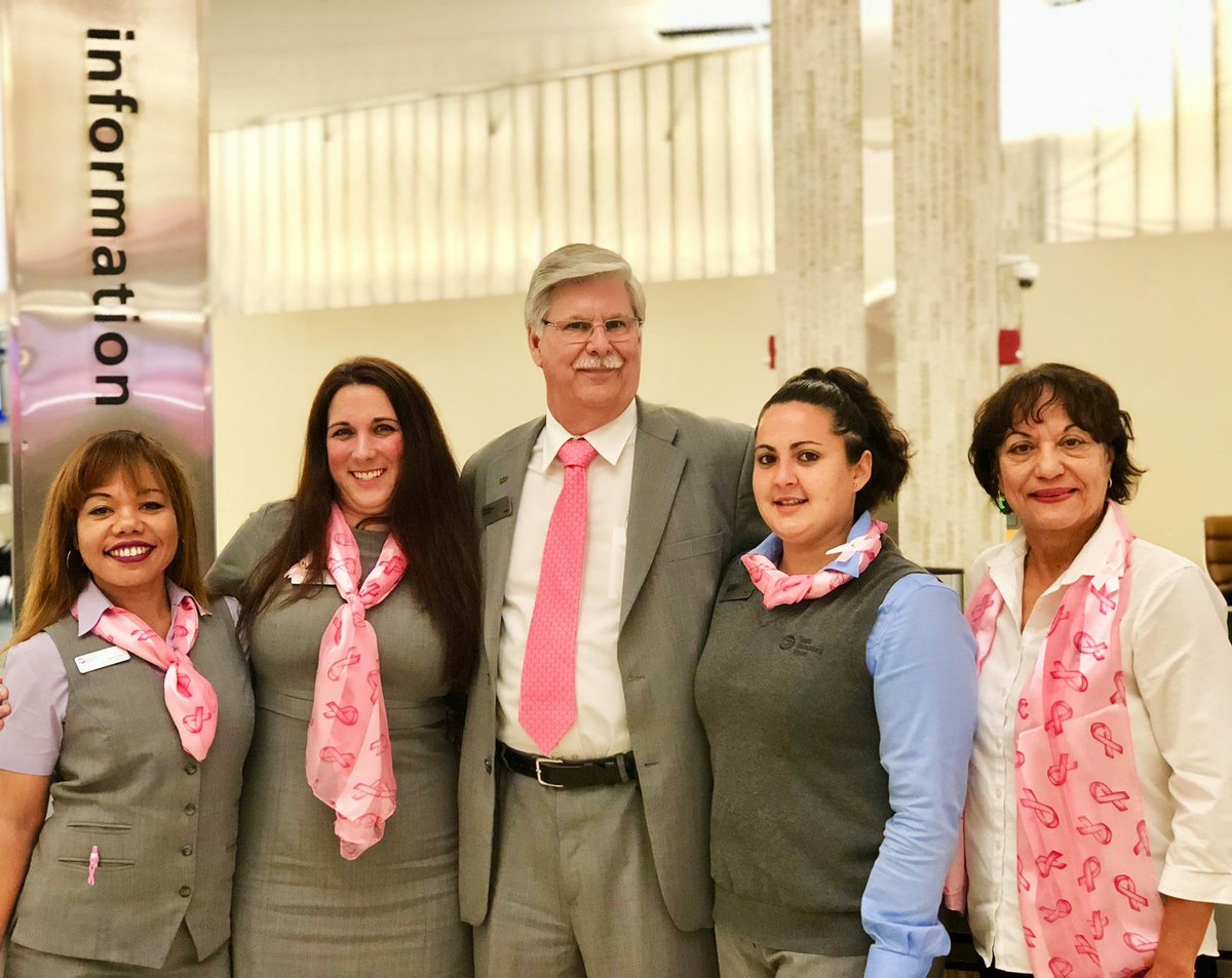 PinkerellaBall's tweet photo. In an effort to raise awareness and share our support for Breast Cancer Awareness Month, our Tampa International Airport Police Department and Guest Services team members are going pink! For the month of October, https://t.co/OMh55qL1JL