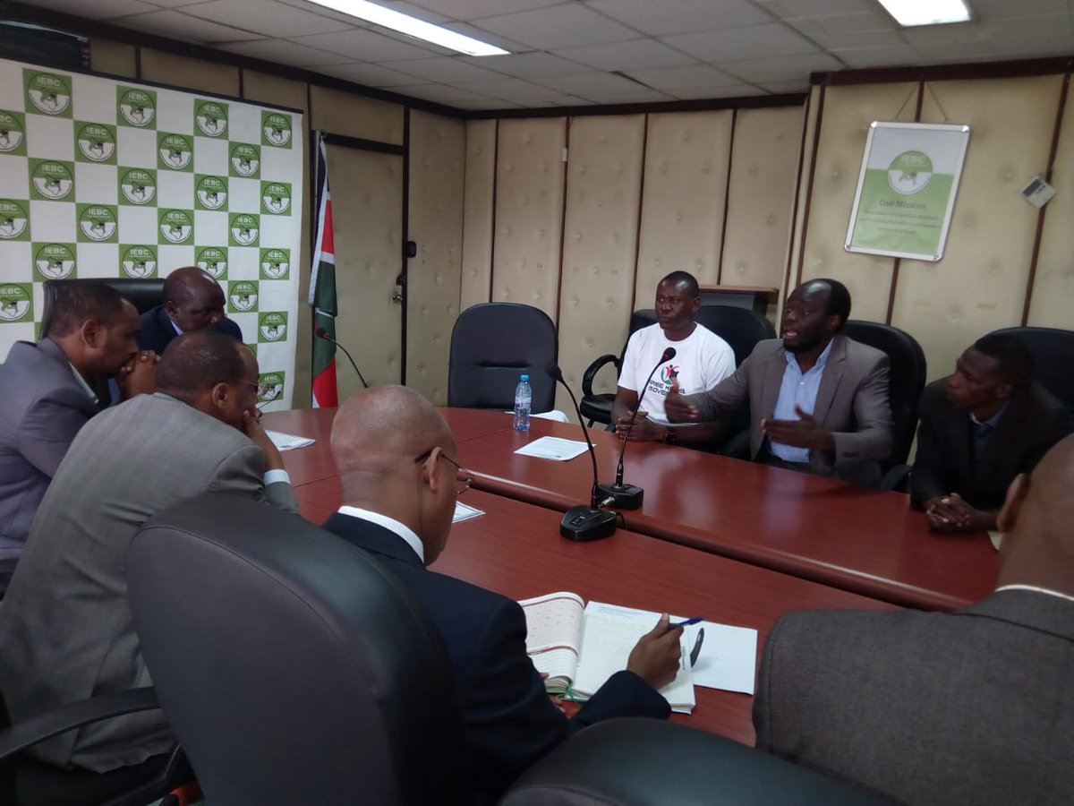 FreekenyaM's tweet photo. Today, the generals of @FreekenyaM met with the @IEBCKenya commissioners led by @WChebukati. We were acquainted of what is required of us in our journey to a #FreeKenya with a Wanjiku - led referendum. We are now ready, we will come near you. Stand to Be counted https://t.co/ElmrTfkAUw