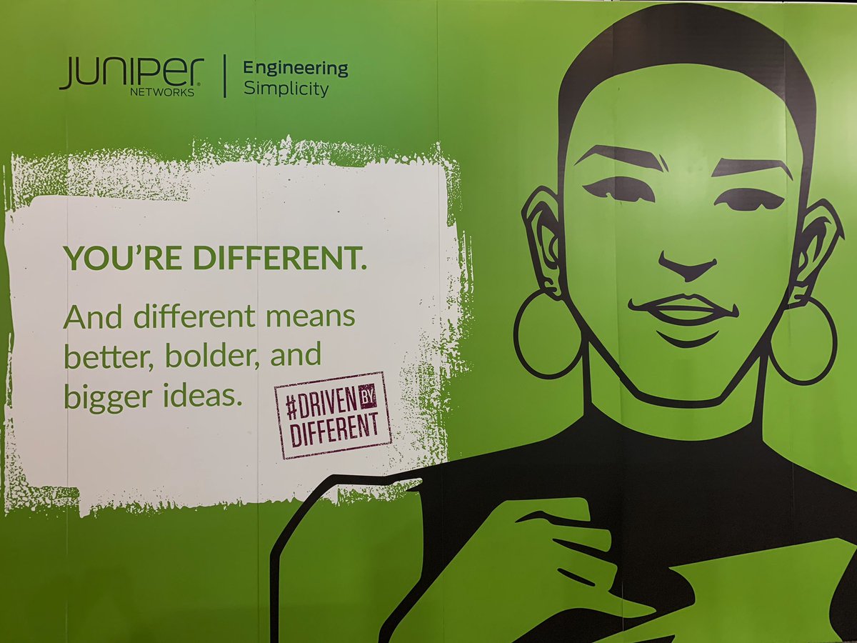 JN_Foundation's tweet photo. We are here. We are driven. We are different. 💪Thank you Grace Hopper for an amazing experience! 💚 #GHC18 #WomenInTech #JuniperNetworks #DrivenByDifferent https://t.co/qGSFLdCML7