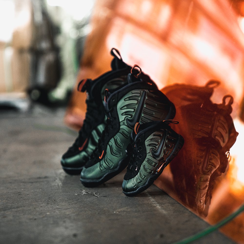 foamposite sequoia on feet