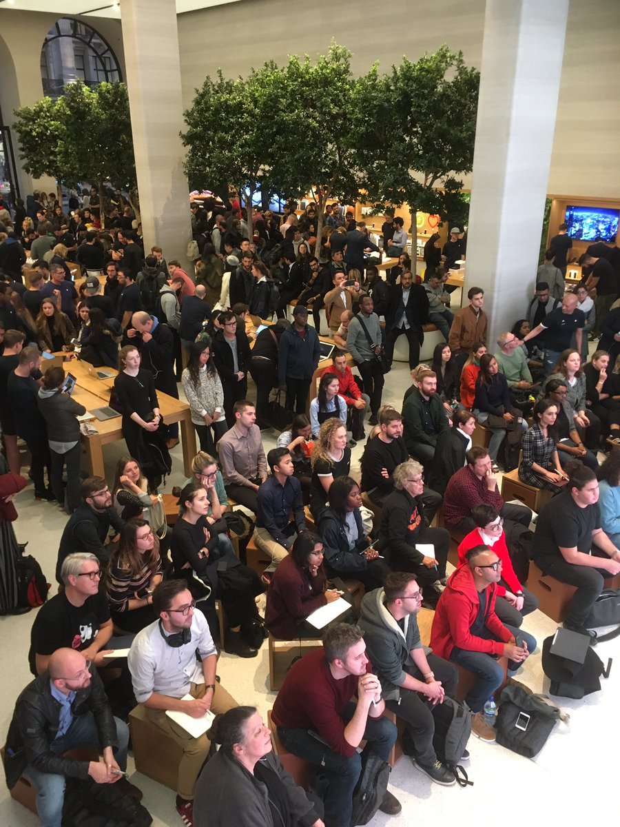 CGCGoodhart's tweet photo. #TodayatApple  @The_Big_Draw great to see so many people inspired to draw with @Ianbarnard and our new patron @ivanharbour https://t.co/uDa5ghEuTK