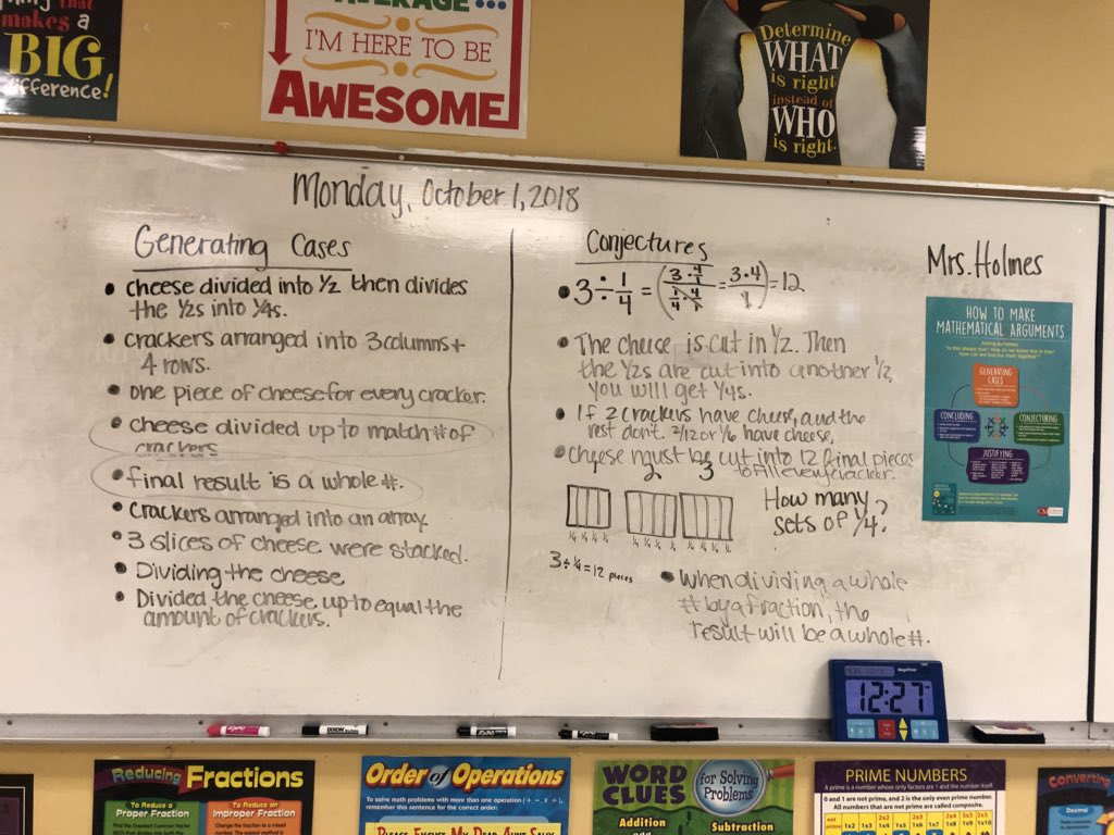 CMS_Morris's tweet photo. Giving math argumentation a go in 6th grade honors! Thanks @HolmesShayna for sharing your time with me and my kiddos this morning!! #vmcc @dpvils #MathArgumentation https://t.co/miMex2gEiN