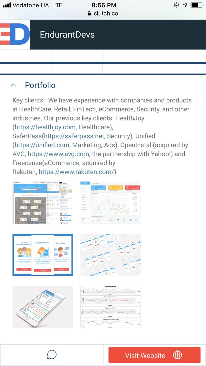 EndurantDevs's tweet photo. #awesome @clutch_co reviewed and published our profile https://t.co/ib9ASU7Bmb Hope our clients will add some #reviews about #mobile #python #reacnative #uidesign and #productmanagement services that we provided. We want to read their opinions too :) https://t.co/WI32QaPnlV