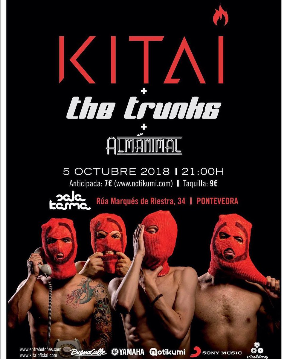 LA <a href="/salakarma/">SALA KARMA</a> SE PREPARA PARA UN PRIMER VIERNES DE OCTUBRE CARGADO DE ROCK

buenacalle.es

<a href="/KITAI_Oficial/">KITAI</a> <a href="/notikumi/">notikumi</a> <a href="/TheTrunksband/">BRÏZA</a>