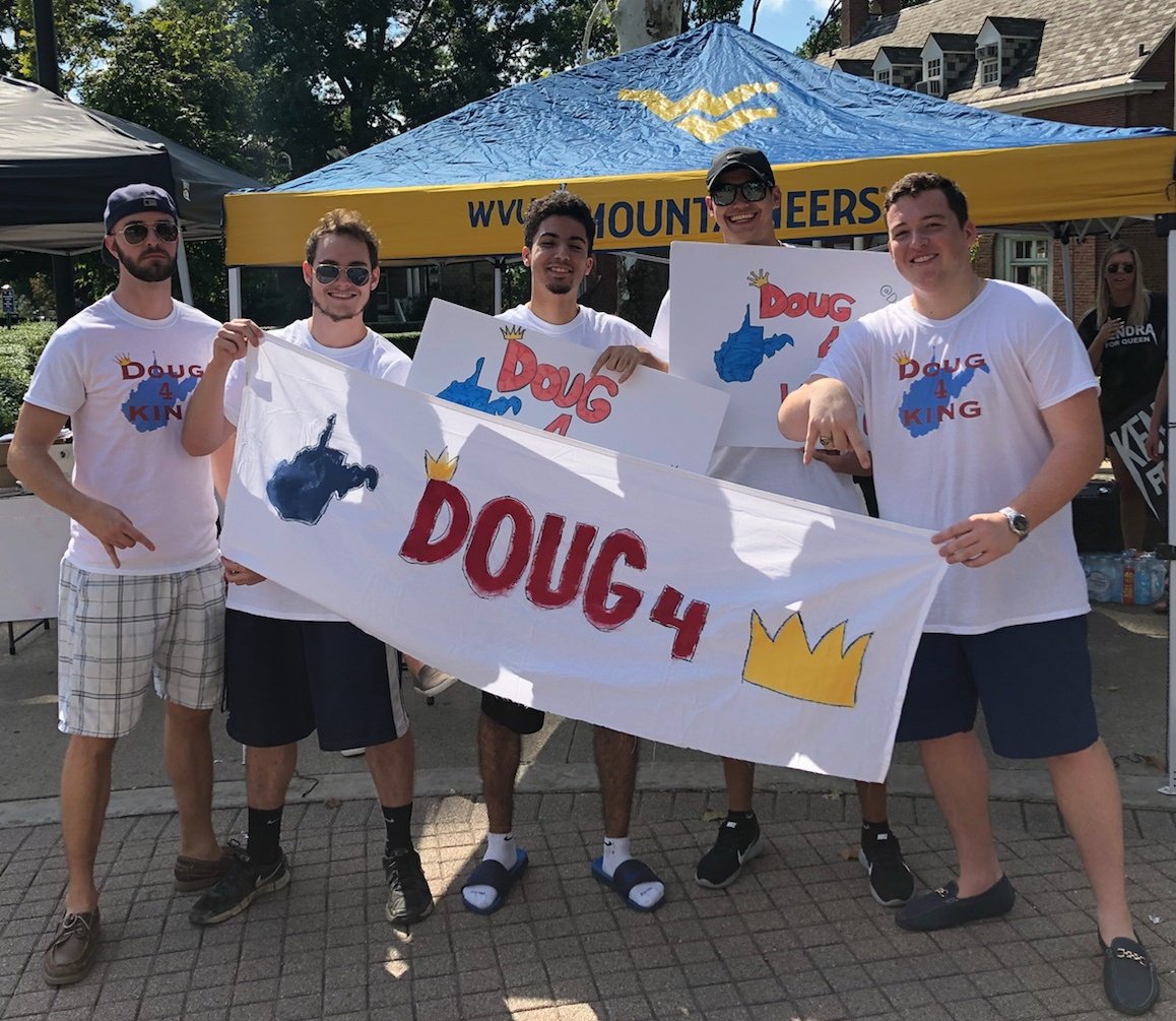 Doug for King! Voting in the Lair tomorrow and Wednesday from 9am - 7pm in the Lair and Rec.