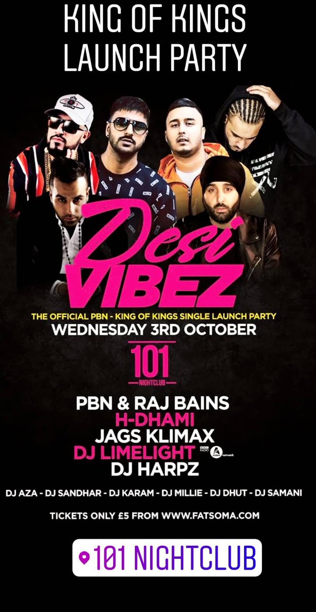 pbn's tweet photo. Join us at the "King Of Kings" Launch Party. This Wednesday at 101 Nightclub, Birmingham!! #PartySharty https://t.co/tXmQvkJqWL