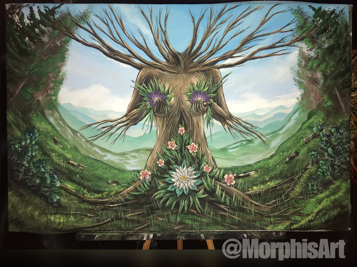 MorphisArt's tweet photo. Taking offers on this new original from the @cofresh / @edamame_ show Saturday night in Asheville NC..
2ft x 3ft acrylic on unstretched canvas
#motherearth #patchamama #onelove #meditationroom #flowerlady #rootsandculture https://t.co/R2bdFcmabl