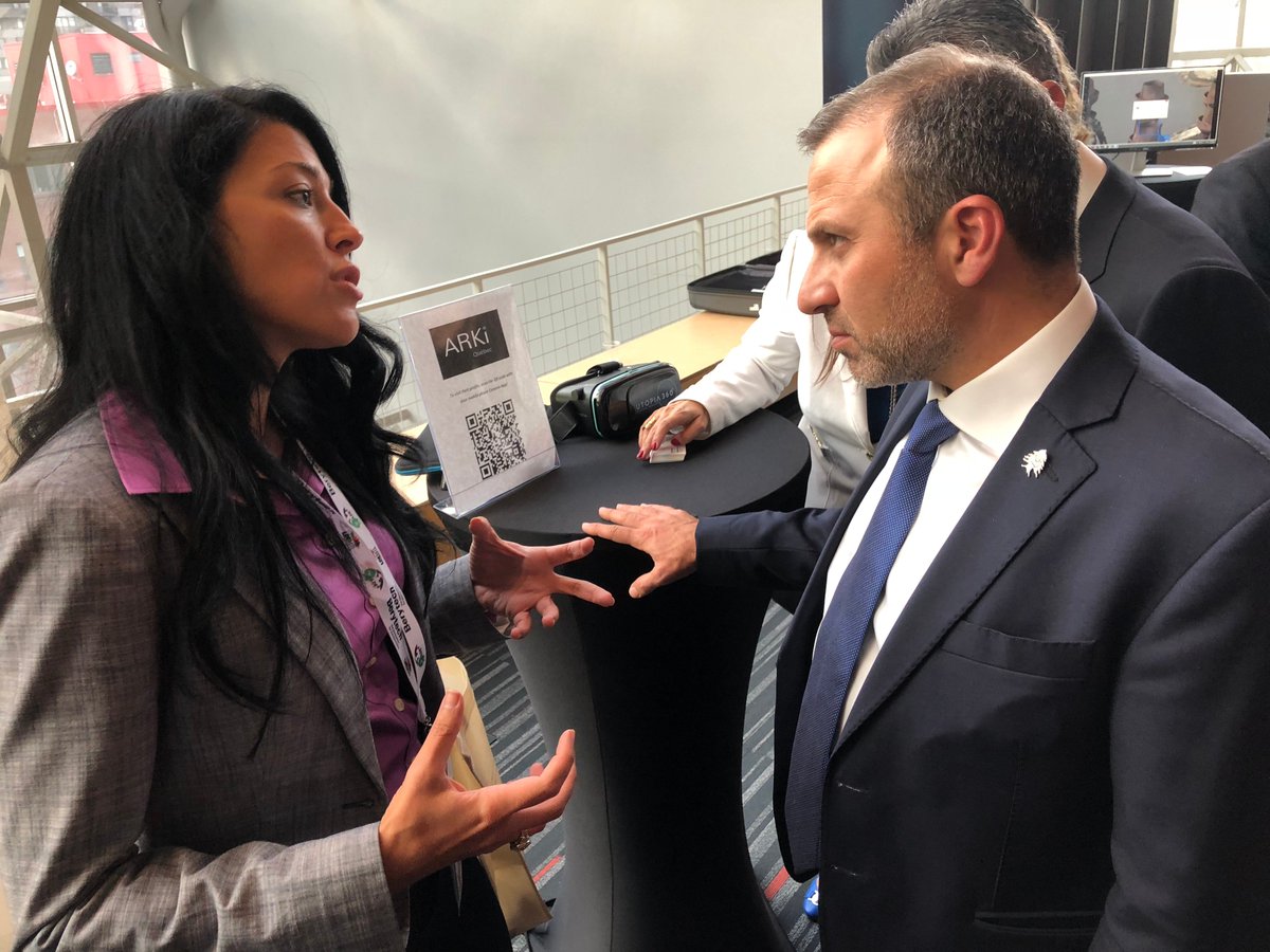 AptoGlobal's tweet photo. About a week ago at the 2018 Lebanese Diaspora Conference in Montreal, Canada, our own Apto CEO Traci Snowden met with The Lebanese Foreign Minister, Gebran Bassil, presenting the value of Apto's Platform to his excellency. #LDEMTL #LDE #apto #aptoglobal #adaptlikeapro #tryapto https://t.co/1zFCZ059jM