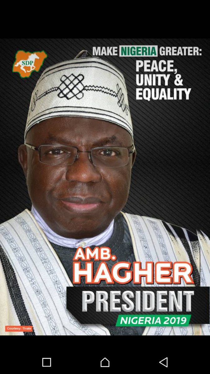 Hagher2019's tweet photo. Fellow Compatriots
 
Today I enjoin you to celebrate ; despair not. Together we will fight against internal and external colonizers who squander our wealth and give us misery.
Our victory is certain.

AMB IYORWUESE HAGHER https://t.co/UOf3eAjK0x