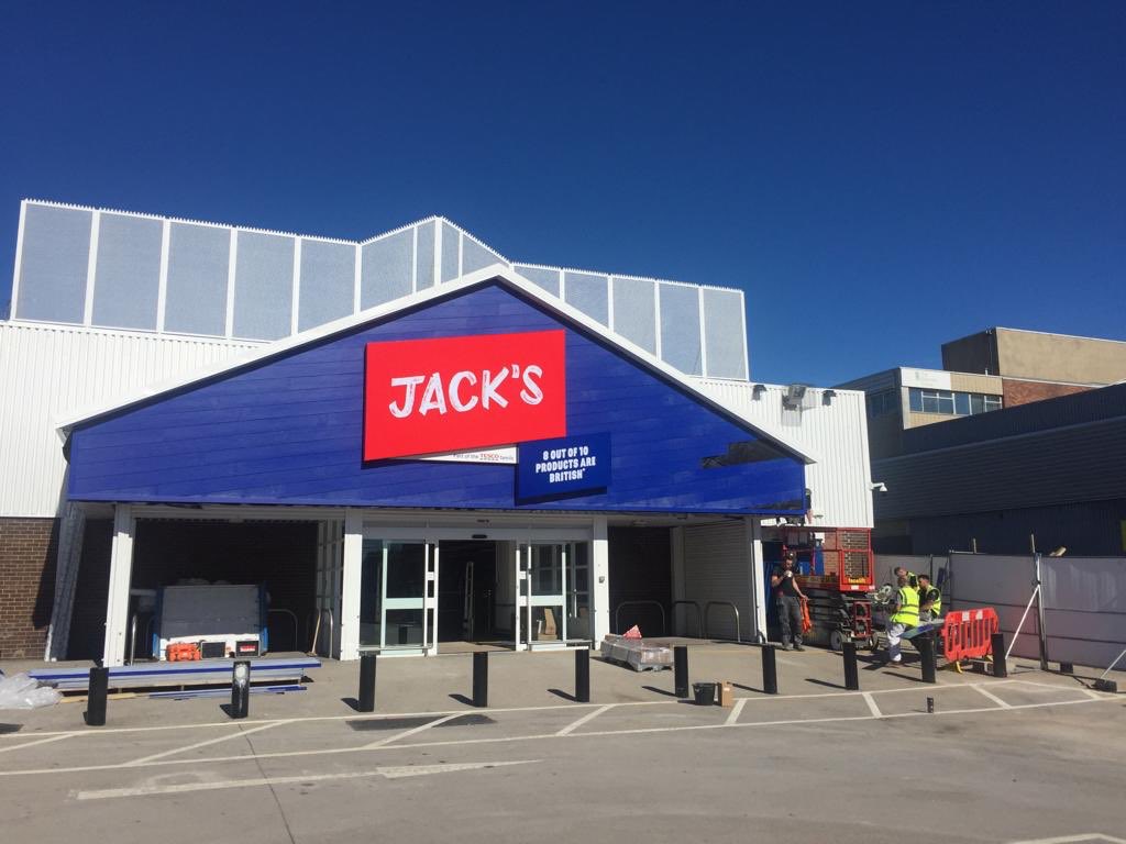 Stores in St Helens and Edge Hill Liverpool both getting geared up to launch this week, good luck guys.. #jacks @shopjacksuk