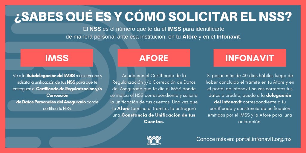 jorgegarralda's tweet photo. Para quienes me han estado mandando #DM preguntando cómo solicitar el #NSS para el @Infonavit, aquí les dejo la respuesta. #ConstruyendoRealidades #TipsInfonavit https://t.co/yk1Q1qIwJD