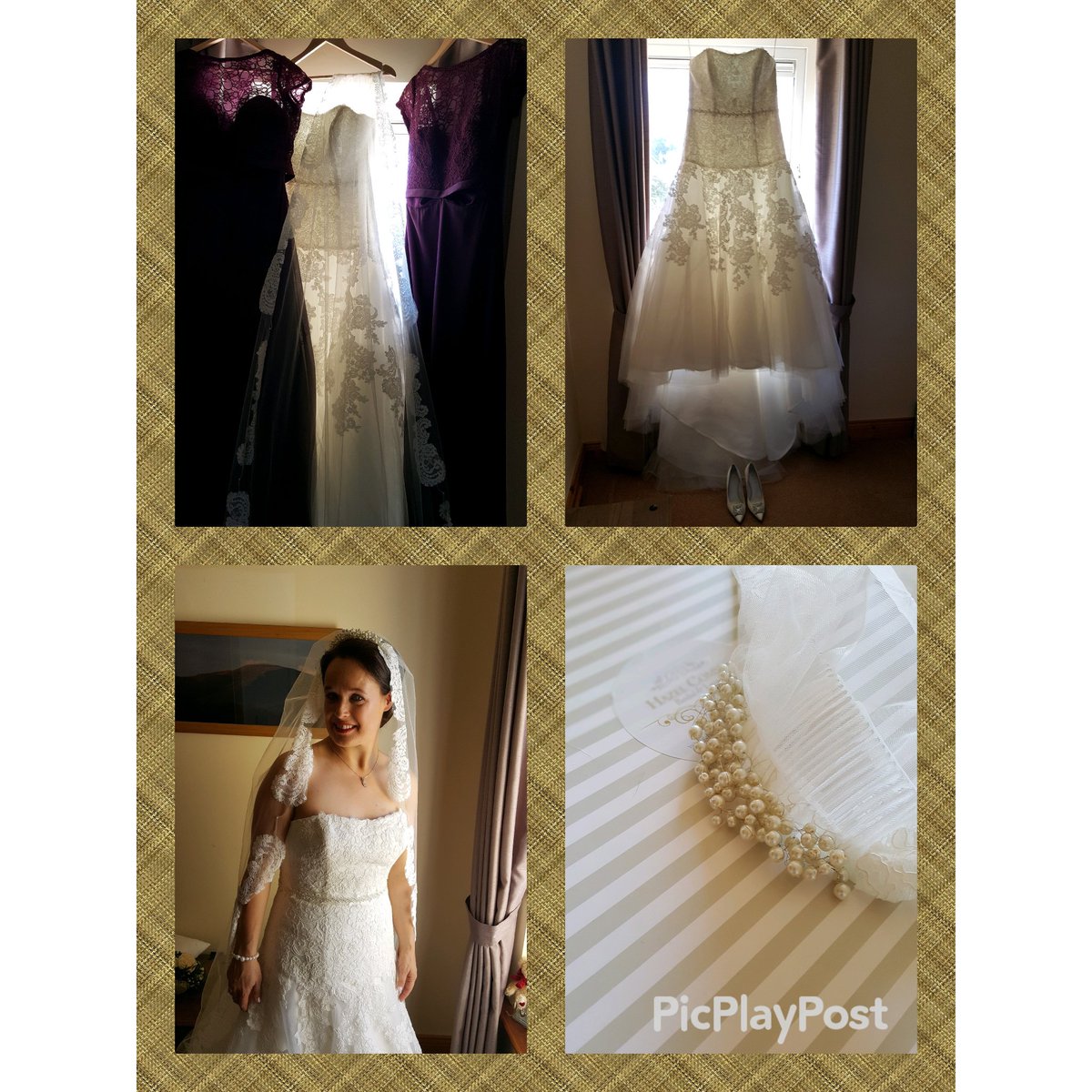 BridalandLace's tweet photo. Recent bride Niamh💖 She wore our Eve veil and Lynn Bridal belt💖
#weddingdress #veil #lace #pearls  #handcrafted #irishdesign @histyleie https://t.co/uG8U8RZvKk