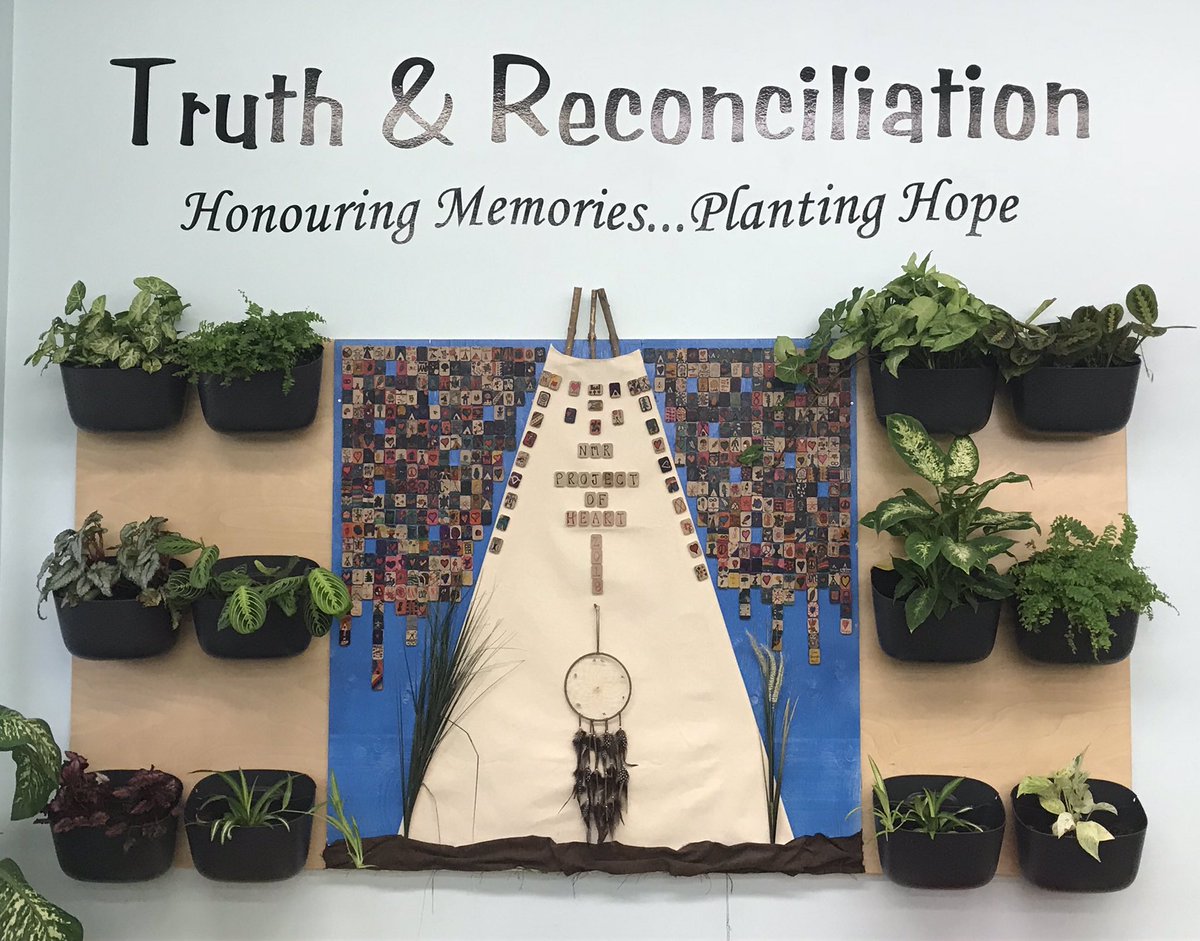 Many hands and hearts have come together to create our living wall. #honouringmemories #plantinghope