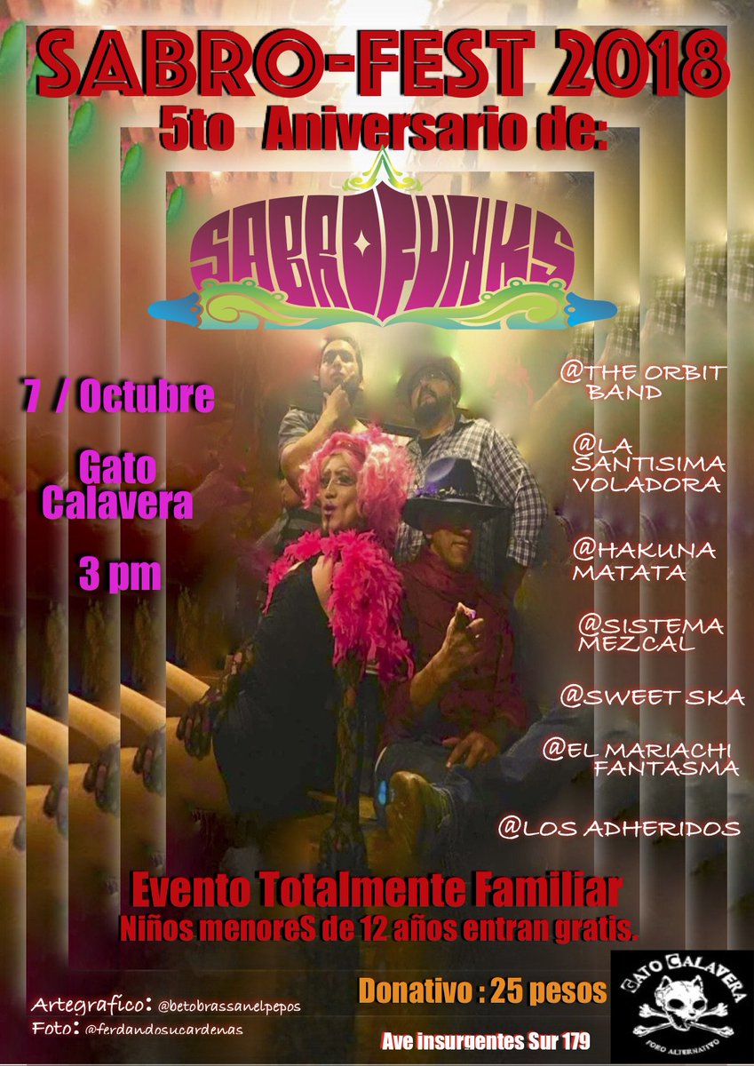 Yea. este proximo domingo a sabrofunkear