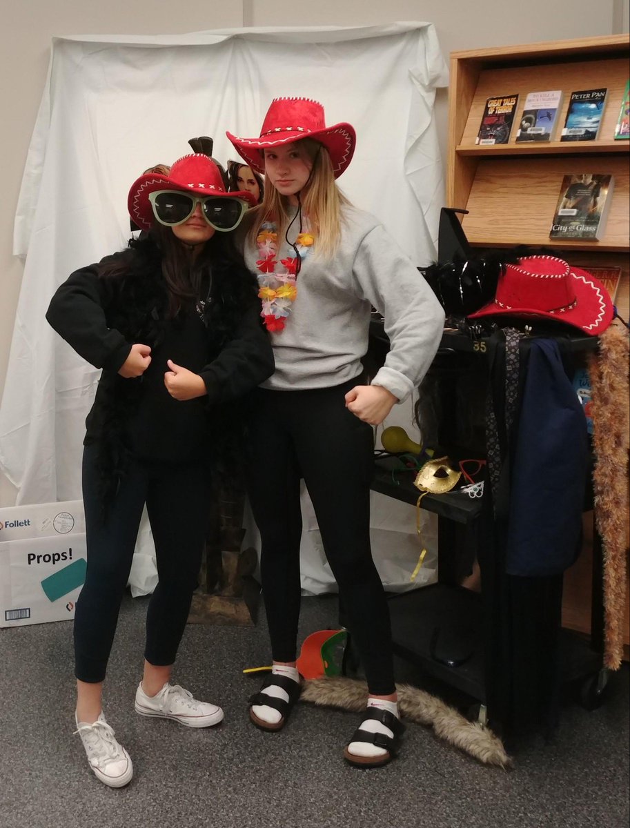 Read-In-Week kicks off at Clover Bar with the Photo Booth in the Learning Commons! #eipsreads #bringingstoriestolife